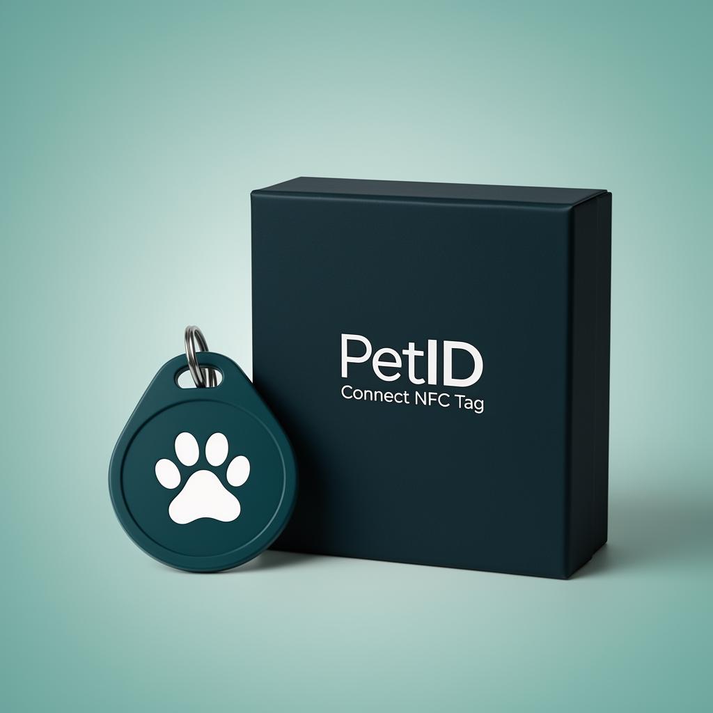 BarkCode NFC tag and packaging